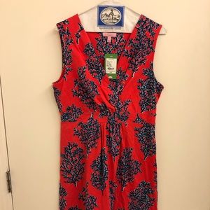 Lilly Pulitzer bright navy and coral new size L